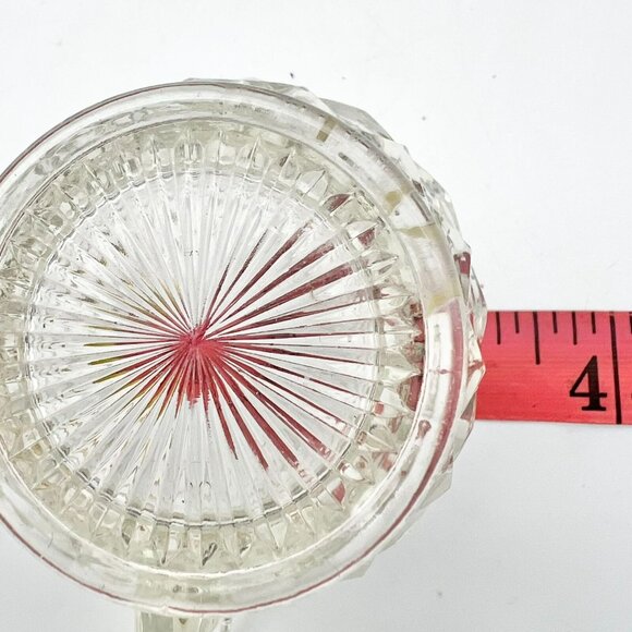 Vintage Pressed Glass Faceted Cream Pitcher 4 x 3 - Picture 7 of 7